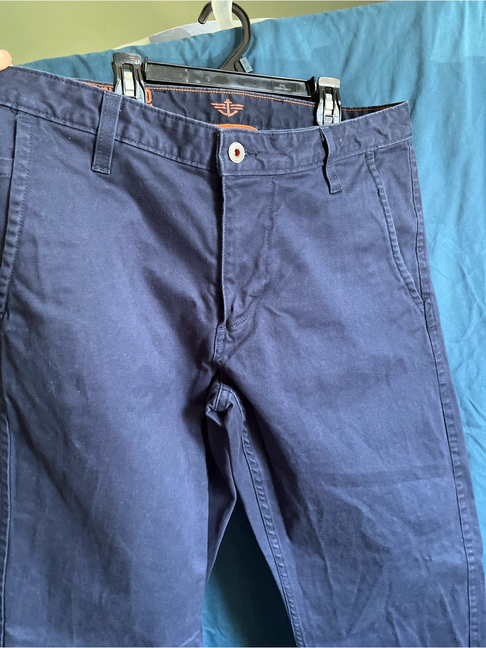 Men's Dockers Navy Cotton Chino Pants - Classic Straight Fit